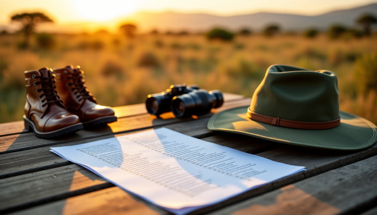 Avant votre safari Greater Kruger : checklist complète avec mopayasafari.com